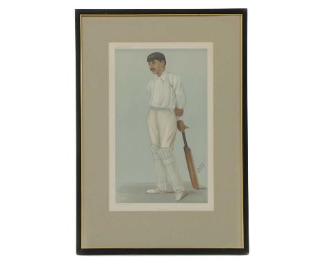 SIX VANITY FAIR 'SPY' CRICKETER PRINTS: ‘Ranji’ 1897; ‘The Croucher’ 1901; ’Plum’ 1903; ‘Yorkshire’ 1903; ‘Forty Six Centurie