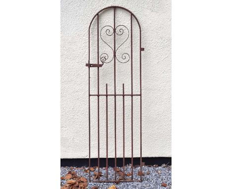 Narrow iron garden gate, 48cm x 160cm high