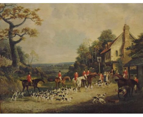 Quantity of prints to include a set of four hunting scenes etc.