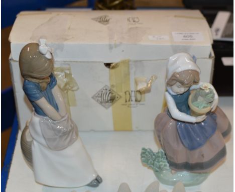 2 NAO FIGURINE ORNAMENTS     