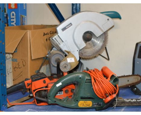 CHOP SAW, CHAINSAW &amp; HEDGE TRIMMER     
