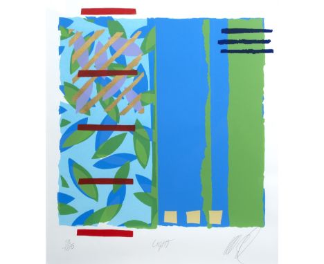 Lee Crew (b.1970)  'Light' limited edition silkscreen 88/100 53cm x 62cm  and 'Goldfish' limited edition silkscreen 68/100 60