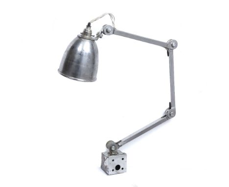 Memlite style anglepoise lamp  20th Century, chromium finish 90cm when fully extended 