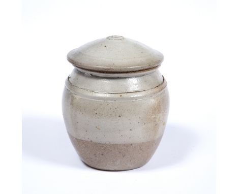 Richard Batterham (b.1936)  salt glazed storage jar 18cm high 