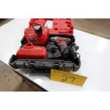 MILWAUKEE CORDLESS DRILL W/ 2 CHARGERS