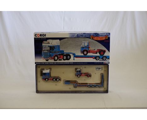 Corgi  Scania R Step Frame Trailer & Atkinson Borderer Load - Scotlee Transport  CC13743