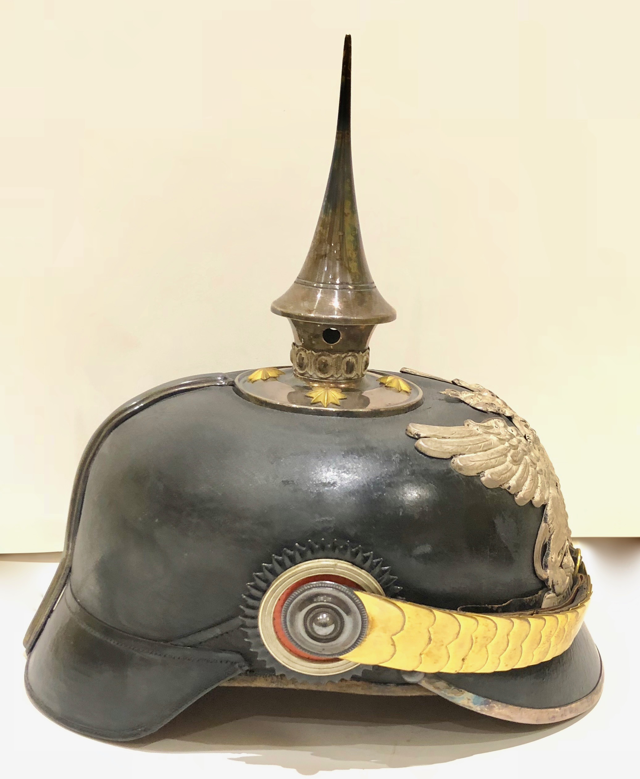 WW1 Imperial German Baden Officer’s Pickelhaube. A fine example, the ...