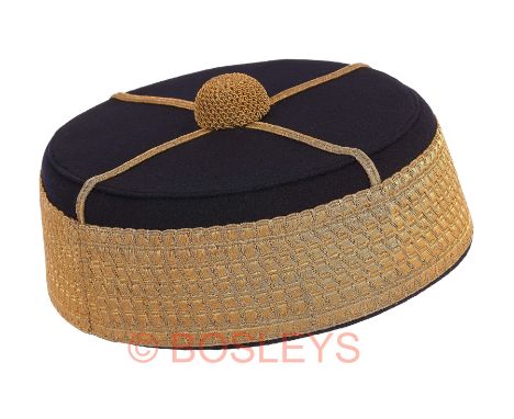 16th Queen's Lancers Victorian Officer's Attributed Pill Box Cap.A fine and scarce example by Hawkes & Co. 14 Piccadilly, Lon