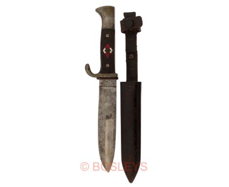 German Third Reich Hitler Youth Pattern Knife by Ed. Wüsthof, SolingenA good 1938-45 example, the blade stamped on reverse wi