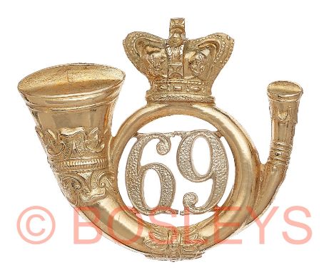 Scottish. 69th Lanarkshire Rifle Volunteers Corps Officer’s shako plate circa 1860.A fine and scarce die-stamped silvered exa