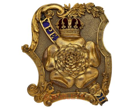 7th Foot (Royal Fusiliers) Victorian pre 1855 Officer’s shoulder belt plate.A very fine and attractive rich gilt example. Roc