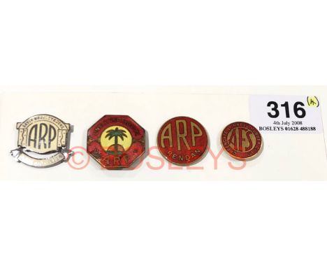 WW2 Home Front ARP Factory Enamel Badges.Comprising: “David Mosley & Sons Ltd”. ... “Universal House” (Damage to enamel). ...