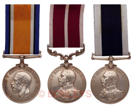 Royal Marine Light Infantry “Immediate” Award Meritorious Service Medal Long Service Group of Three.Awarded to CH6429 Warrant