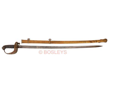 Victorian Middlesex Rifles Volunteers / Middlesex Engineers Officer’s Sword An unusual example, the slightly curved single ed