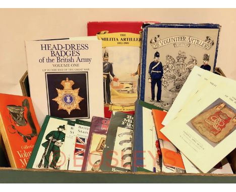 21 Books mainly relating to insignia and uniform.‘Head-Dress Badges of the British Army’ Volume 1 by Kipling & King ... ‘The 