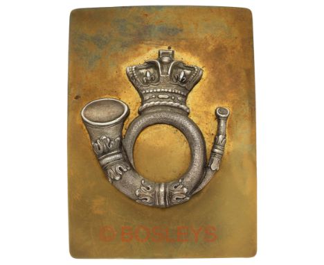 Indian Army. Native Infantry Victorian pre 1857 Officer’s shoulder belt plate.A good scarce example. Gilt rectangular plate m