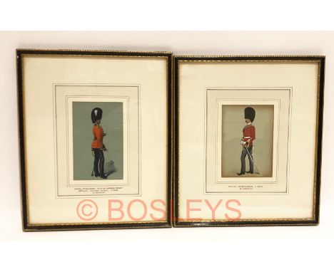 Royal Fusiliers (City of London Regiment) Two Water Colour Painting Attributed to Richard Simkin.The first painting depicts a