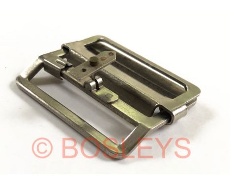 WW2 SOE /  RAF Escape and Evasion compass buckle.A scarce  example of the Battledress Blouse metal buckle. A sliding cover co