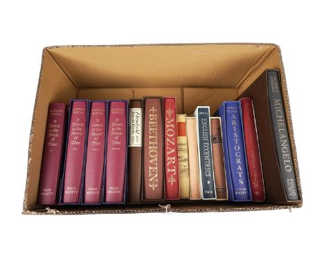 A collection of Folio Society books, most in their slipcases, primarily biography and social commentary, titles including: A 