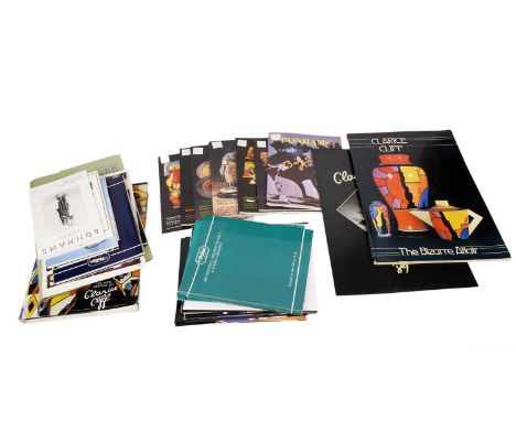 A collection of books and ephemera relating to Clarice Cliff, including: The Rich Designs of Clarice Cliff, by Richard Green 