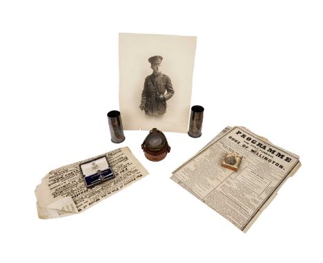 A WWI-era Verner's Pattern VII military issue compass, the reverse with broad arrow and inscribed "Ed. Koehn Geneva Switzerla