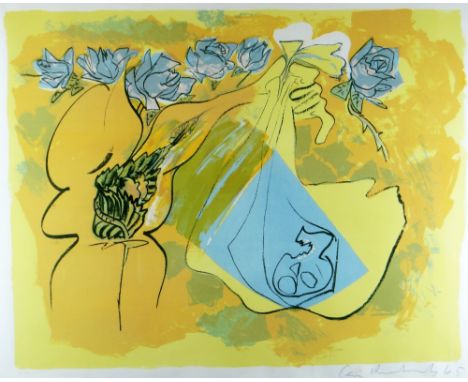 CERI RICHARDS limited edition (20/50) lithograph - entitled verso on Attic Gallery label 'The Broken Rose', dated 1965, part 