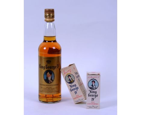 A King George IV Blended Scotch Whisky, together with a quantity of whisky miniatures to include two bottles of King George I