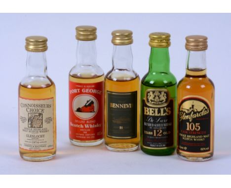 A quantity of whisky miniatures, to include Longmorn 15 Year Old Malt Scotch Whisky, Old Orkney Scotch Whisky by Gordon & Mac
