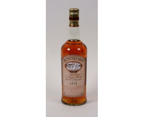 A Bowmore 1972 Distillation Islay Single Malt Scotch Whisky, aged 27 years, 70cl, 53.3% vol