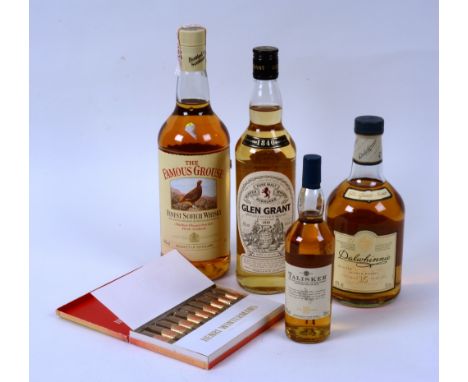 A Glen Grant Pure Malt Highland Scotch Whisky, 40% vol, 70cl, with Dalwhinnie 15 Year Old Single Highland Malt Scotch Whisky,