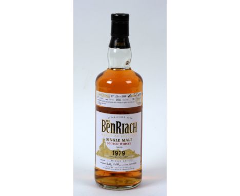 The Benriach 1979 Limited Release 25 Year Old Single Malt Scotch Whisky, 56/228, distilled 1979, cask no. 10985, 57.5% vol, 7