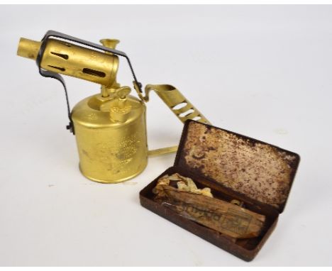 A boxed Bladon blow lamp.