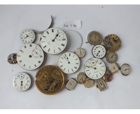 Bag of assorted wrist and pocket watch movements   