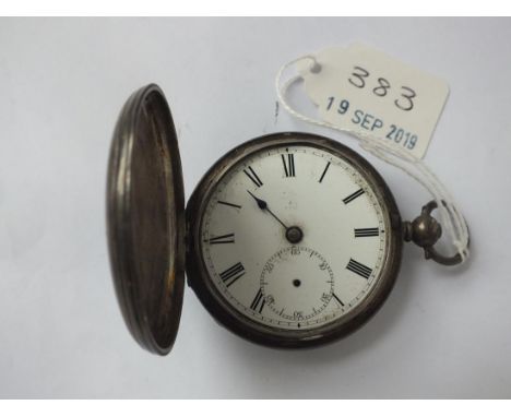 Silver hunter pocket watch (A/F)     