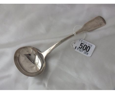 William IV fiddle pattern sauce ladle, Lon 1834 by CB 57g.  