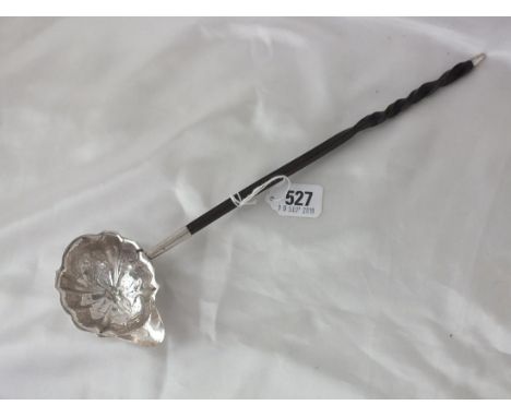 Georgian toddy ladle with whale bone handle, Lon 1764 ? by IM         
