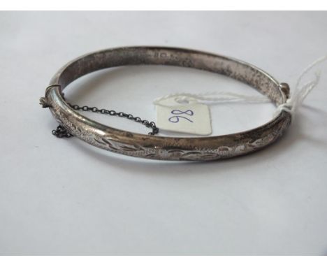 Silver bangle       