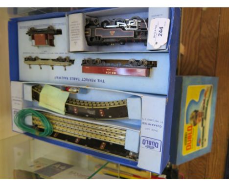 *Hornby-Dublo 3 rail EDG18 2-6-4 tank goods train B.R., the engine numbered 80054, mixed goods train set, in original box and