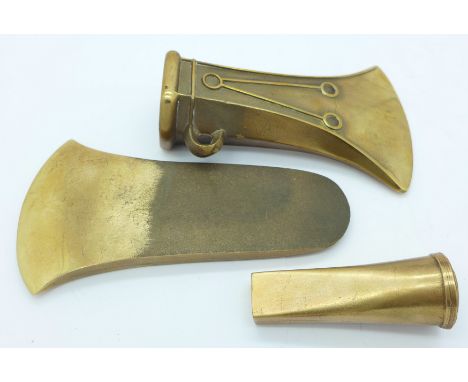 A Celtic style socketed axe head and two others