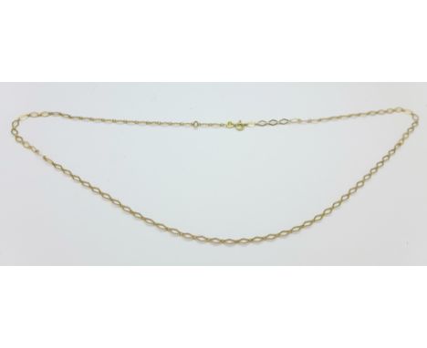 A 9ct gold chain, 4.4g