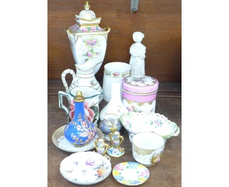 Decorative china including Spode, Wemyss, Copelands, etc.