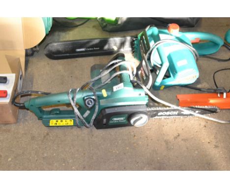 A Bosch electric chainsaw