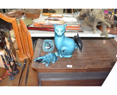A quantity of Poole pottery ornaments