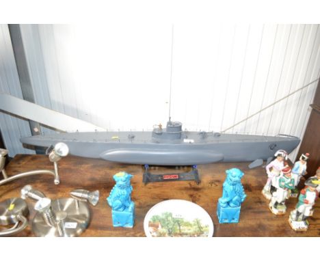 A model of a German submarine