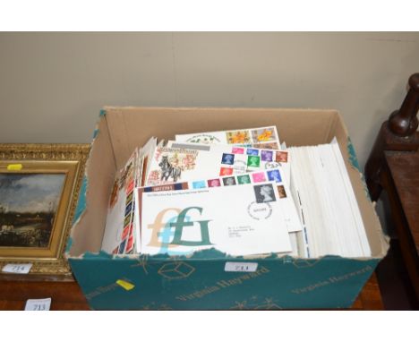 A box of First Day covers 