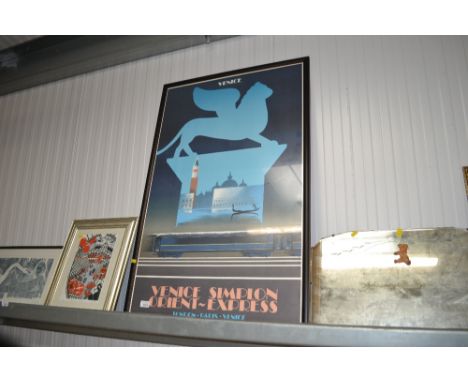 An advertising print "Orient Express Venice"