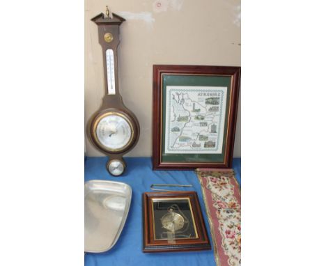 A barometer together with a bell pull etc
