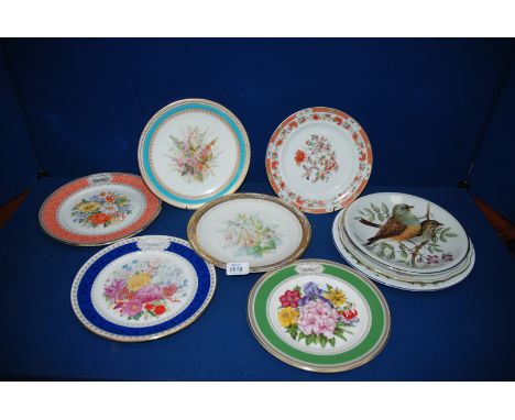 A quantity of Plates to include Limoges, Royal Worcester, Royal Doulton, etc., (nine in all)