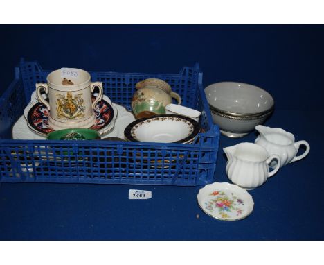 A Coalport 'Pageant' dish, Coronation tankard a/f, Minton dish and pot, Royal Worcester Jug, Shelley Jug, various Royal Worce