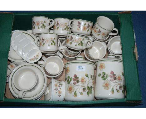 A quantity of Marks & Spencer ''Autumn Leaves'' Teaware including cups and saucers, toast rack, etc.